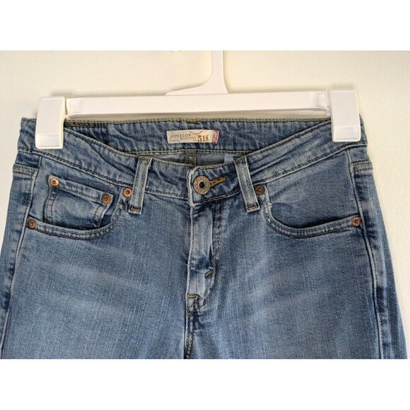 Vintage Y2K Levi's 518 Jeans Size 7 Superlow Bootcut Denim 30x31Junior Stretch - Picture 6 of 7